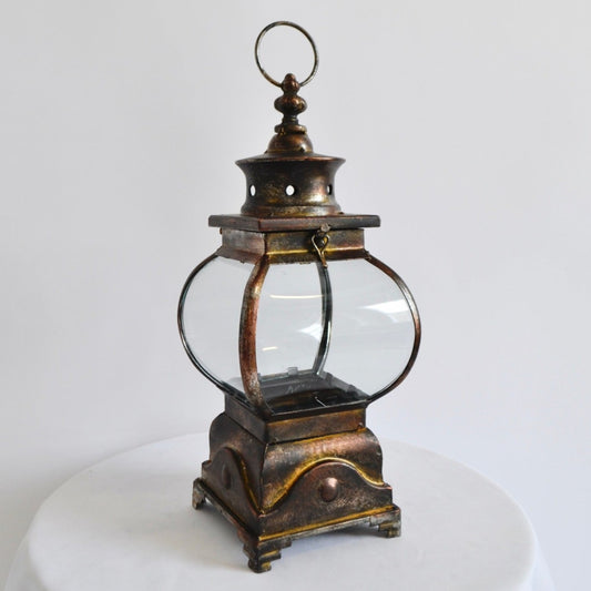 Brass candle lantern