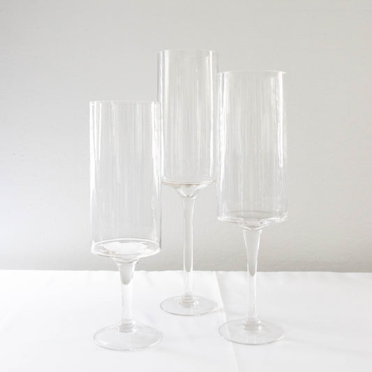 Set of 3 Grayton Stemmed Candle Holders