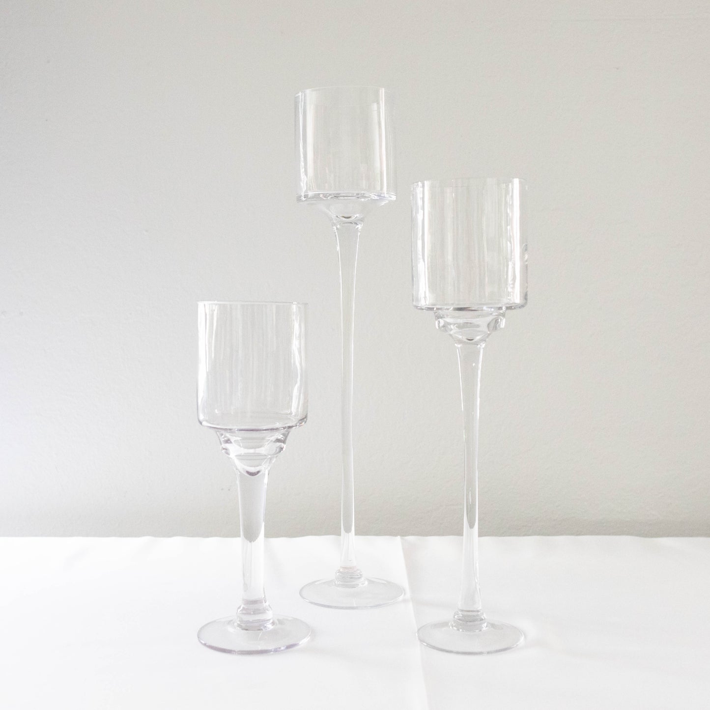 Set of 3 Savannah Stemmed Candle Holders