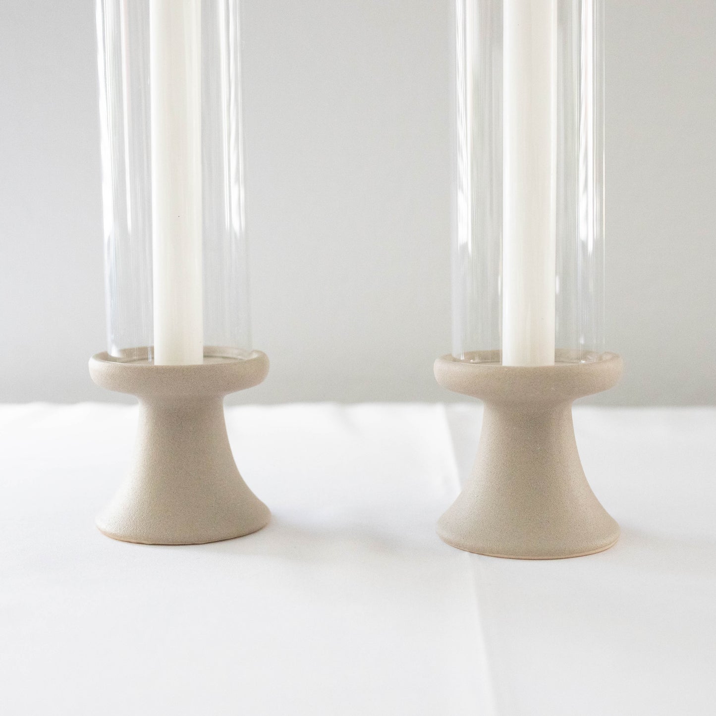 Taupe Candle Holders