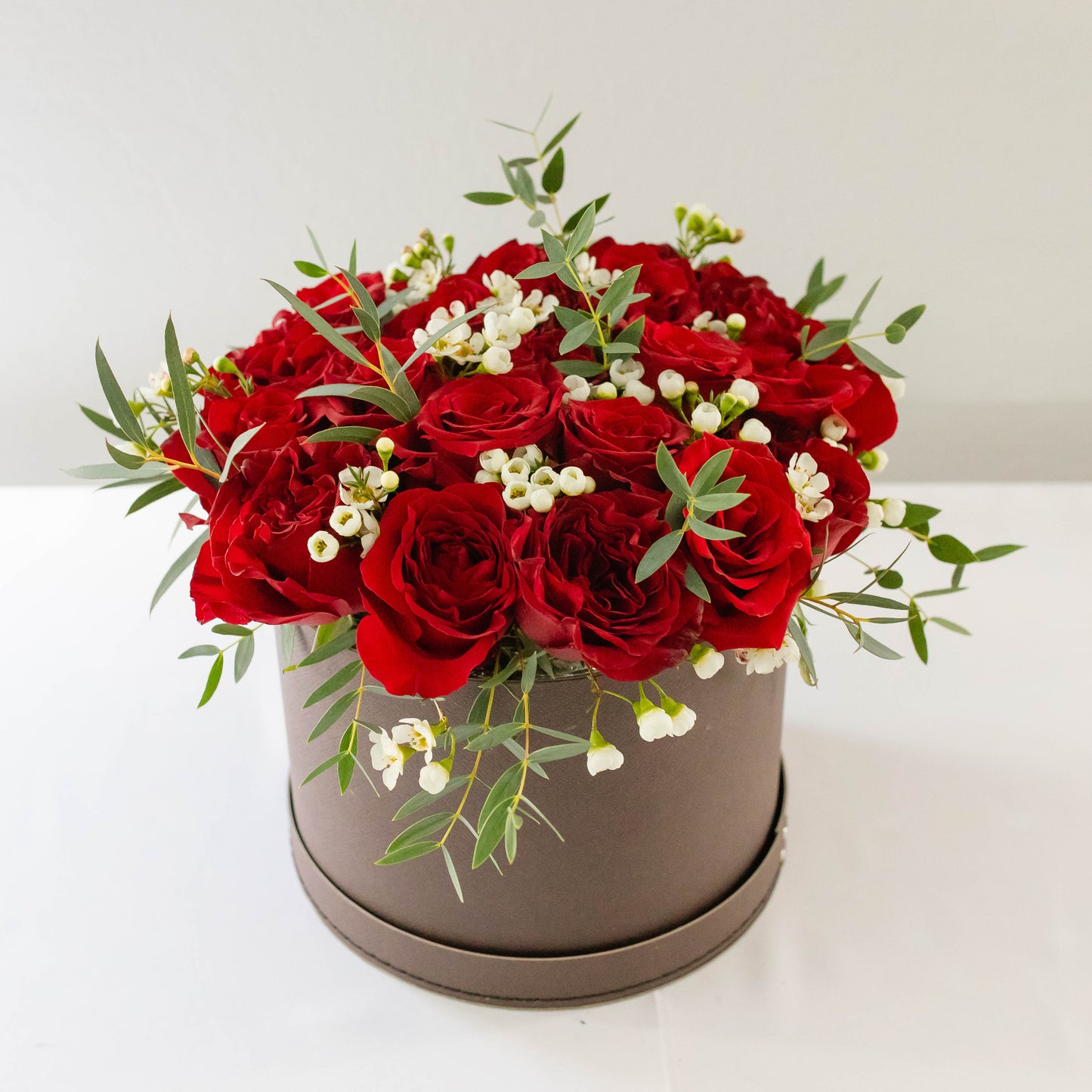Hat Box Red Roses
