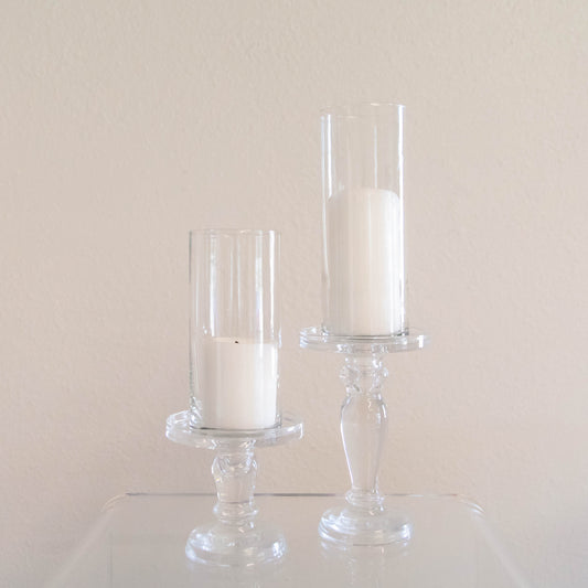 Glass Candle Holders & Cylinders